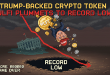 Trump-Backed Crypto Token WLFI Plummets to Record Low Trump-Backed Crypto Token WLFI Plummets to Record Low