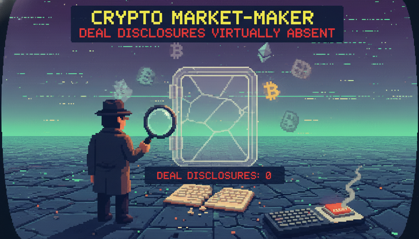 Crypto Market-Maker Deal Disclosures Virtually Absent