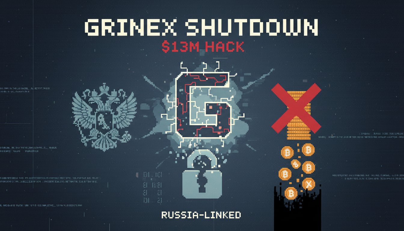 Russia-linked crypto exchange Grinex shuts down after $13M hack