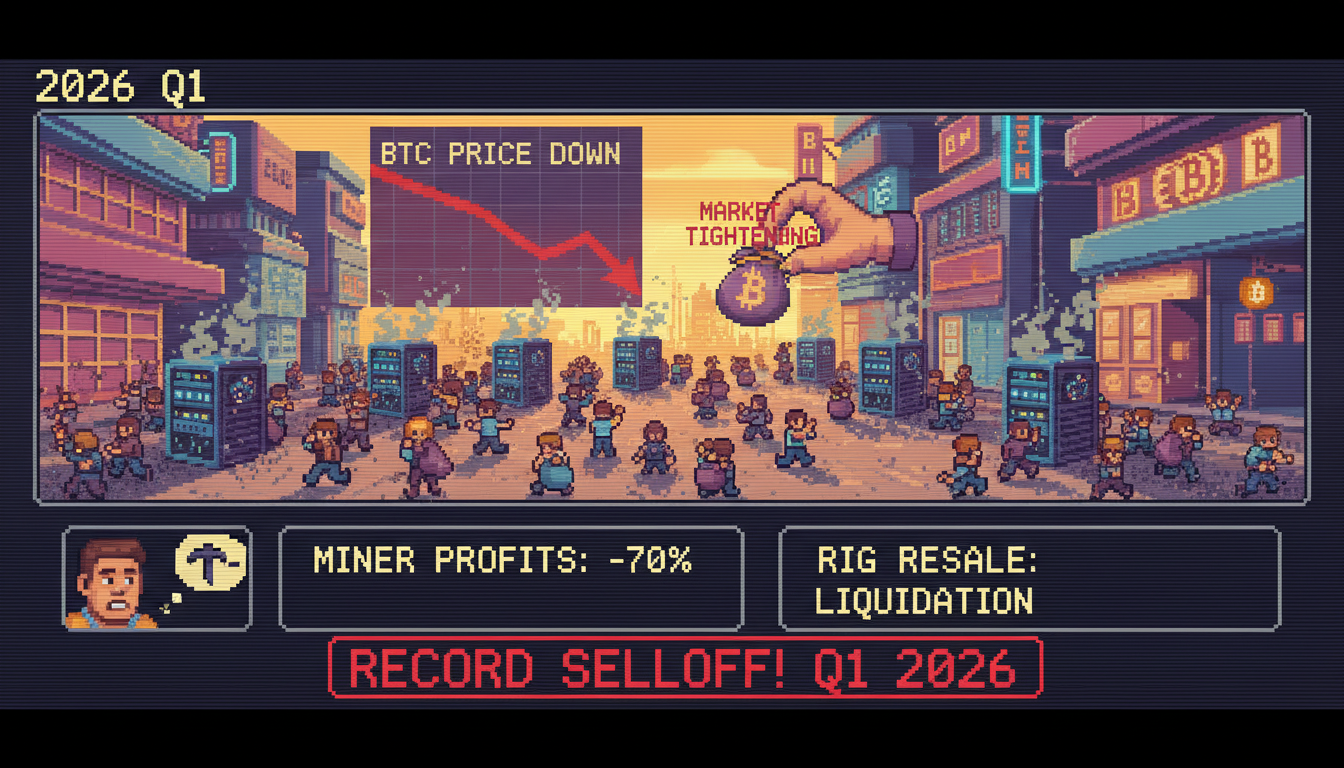 Record Bitcoin Miner Selloff in Tightening Q1 2026 Market