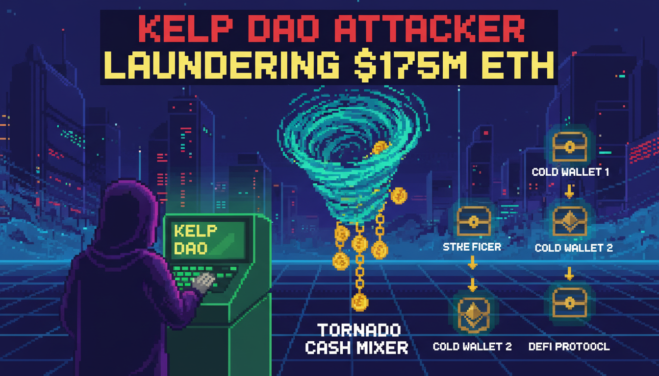 Kelp DAO Attacker Starts Laundering Stolen $175M in Ether