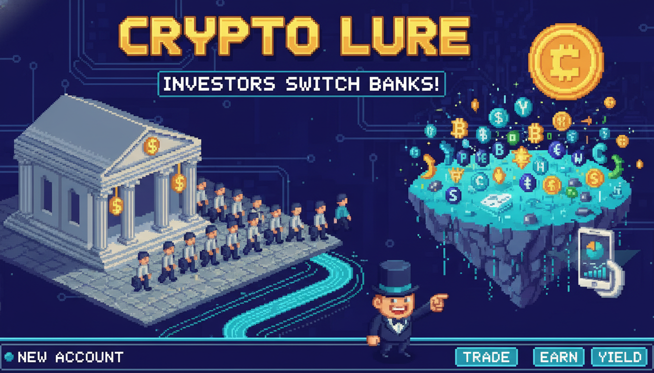 Crypto offerings lure investors to consider bank switches
