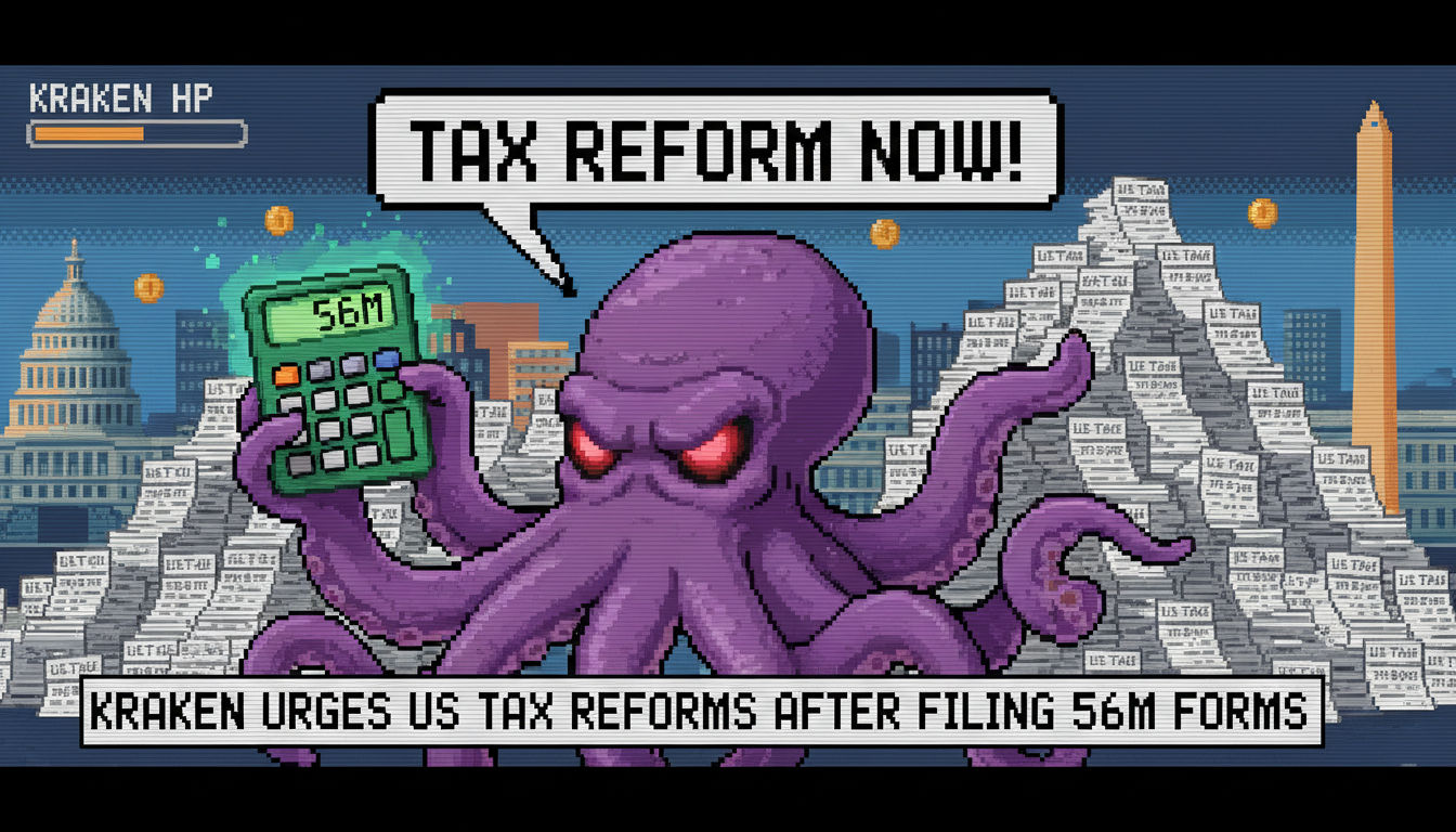 Kraken Urges US Tax Reforms After Filing 56M Forms