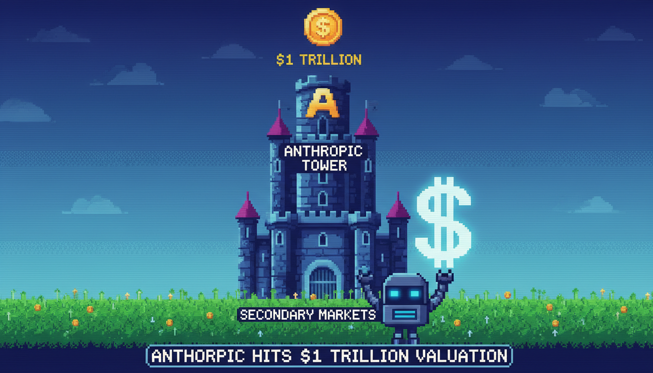 Anthropic Hits $1 Trillion Valuation on Secondary Markets