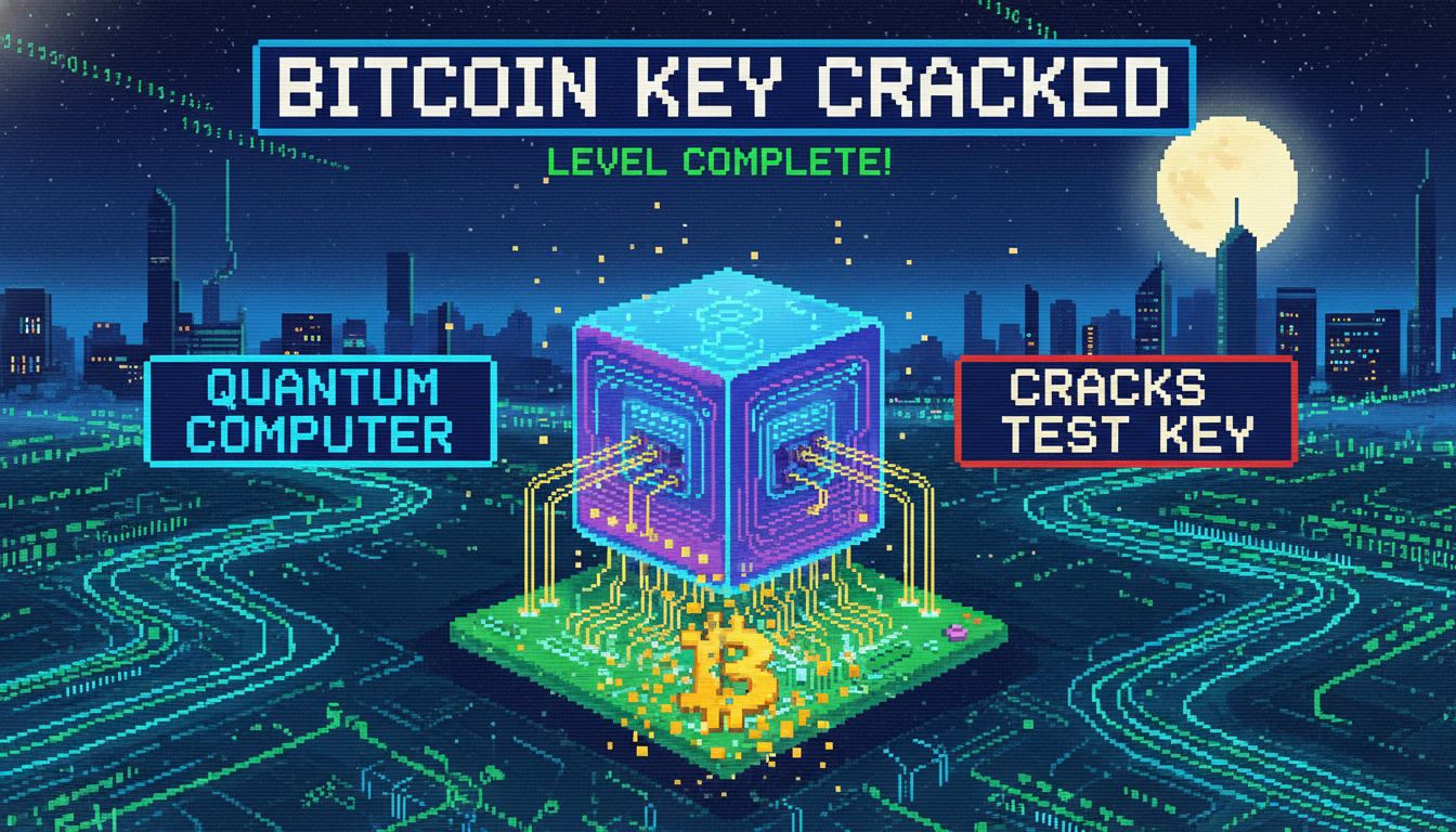 Quantum Computer Cracks Test Bitcoin Key