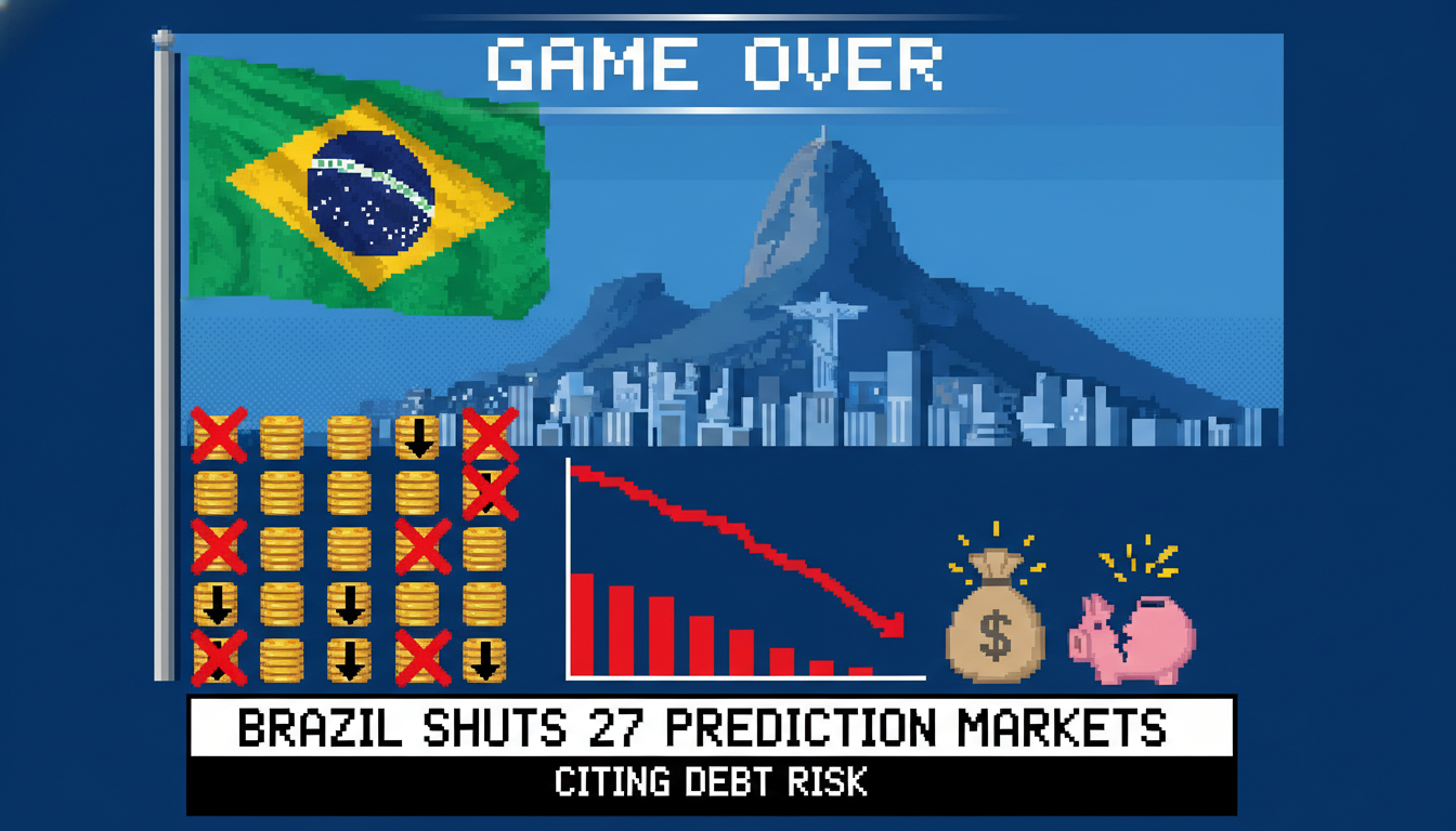 Brazil Shuts 27 Prediction Markets, Citing Debt Risk