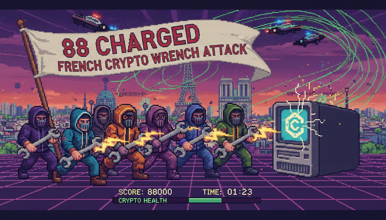 88 Charged in French Crypto Wrench Attack Spree
