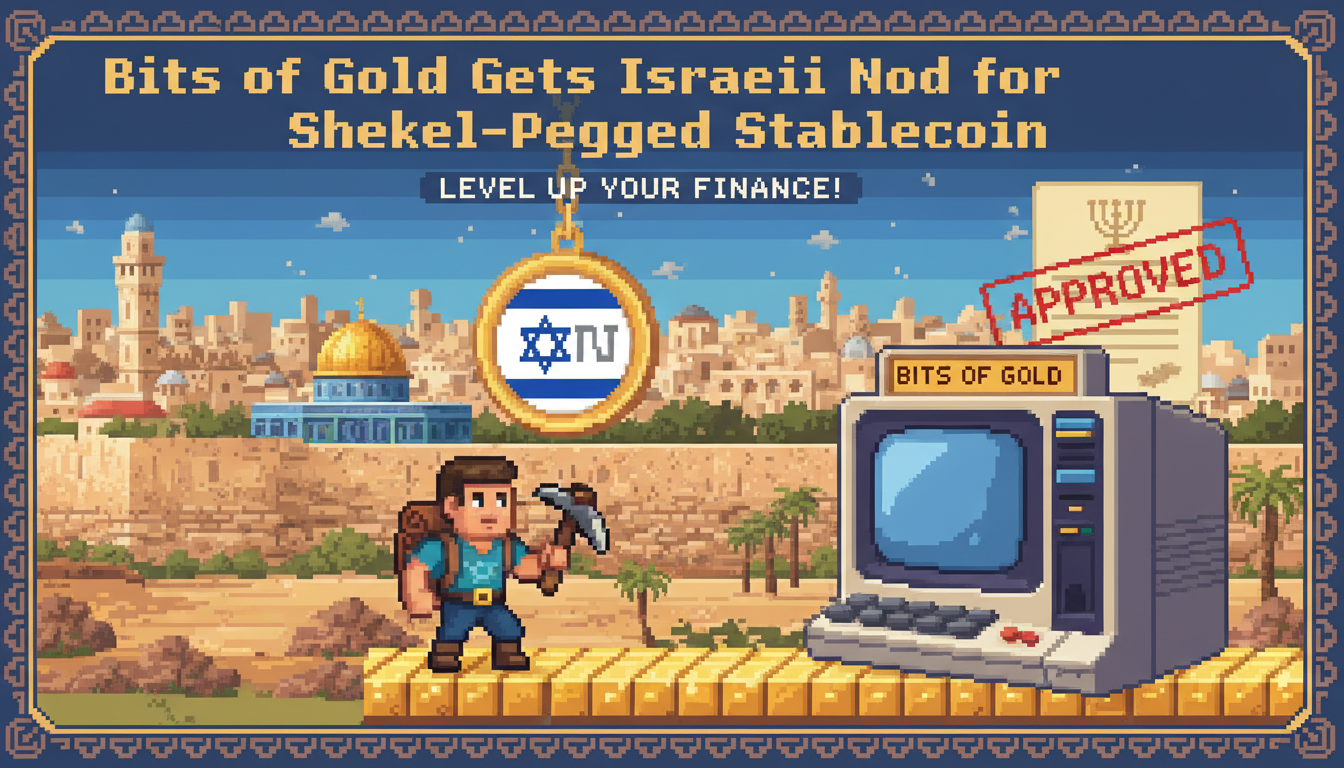 Bits of Gold Gets Israeli Nod for Shekel-Pegged Stablecoin