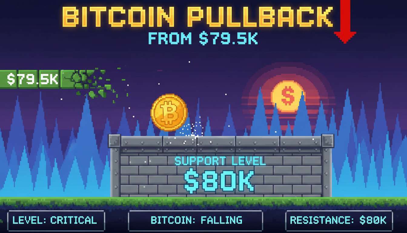 Bitcoin Pullback from $79.5K Tests Key $80K Support Levels
