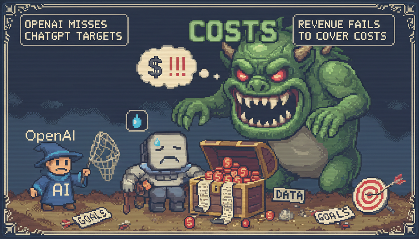 OpenAI Misses ChatGPT Targets, Revenue Fails to Cover Costs