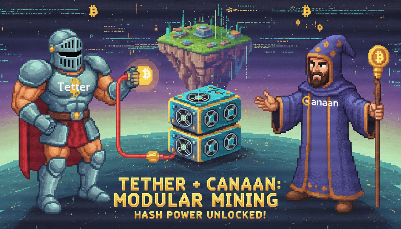 Tether, Canaan Unveil Modular Bitcoin Mining Hardware