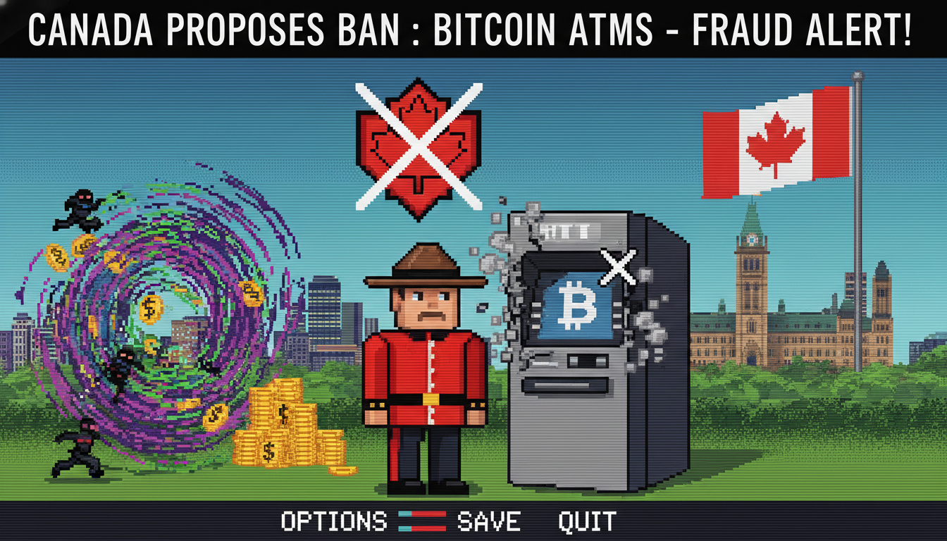 Canada Proposes Ban on Bitcoin ATMs to Curb Fraud
