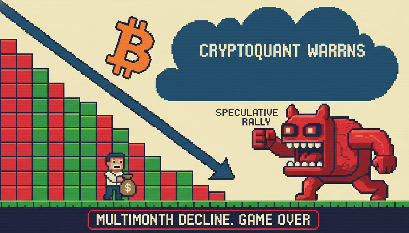 CryptoQuant Warns Bitcoin's Speculative Rally Signals Multimonth Decline