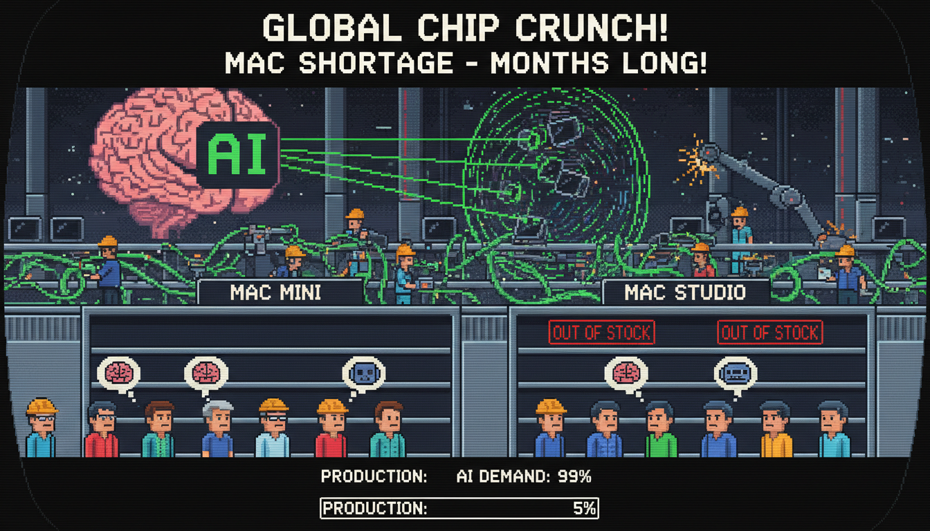 AI demand sparks months-long Mac mini, Mac Studio shortage