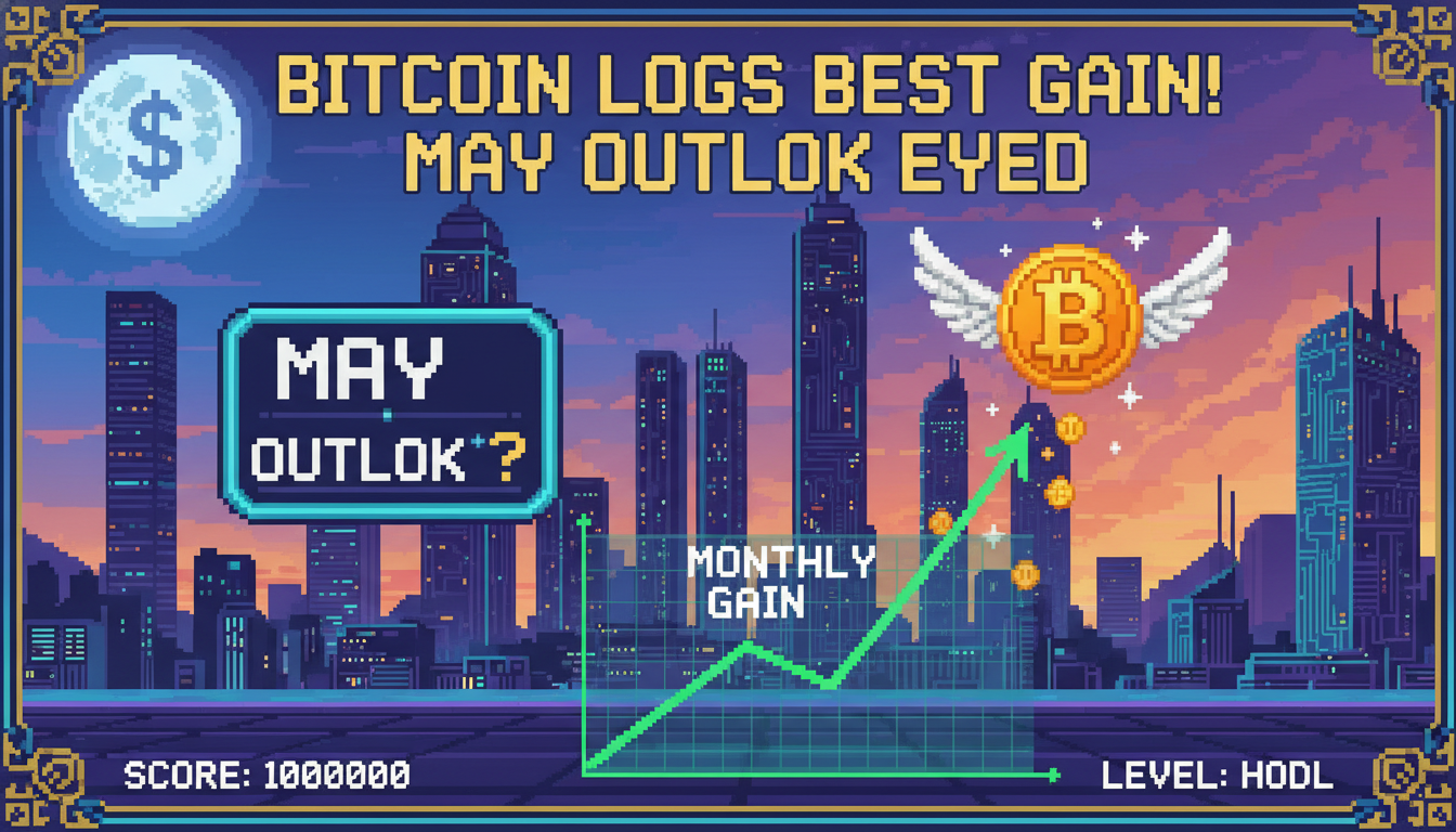 Bitcoin logs best monthly gain in a year; May outlook eyed