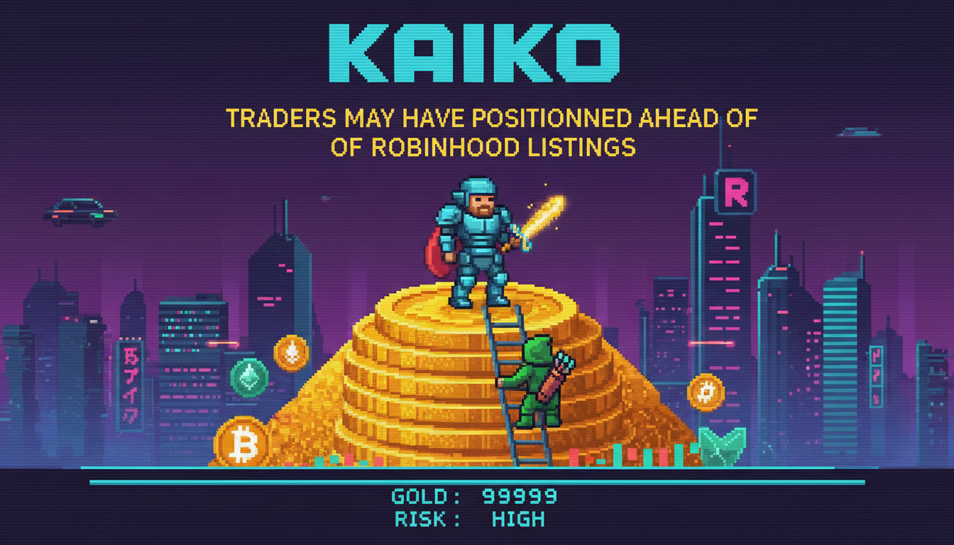 Kaiko: Traders May Have Positioned Ahead of Robinhood Listings