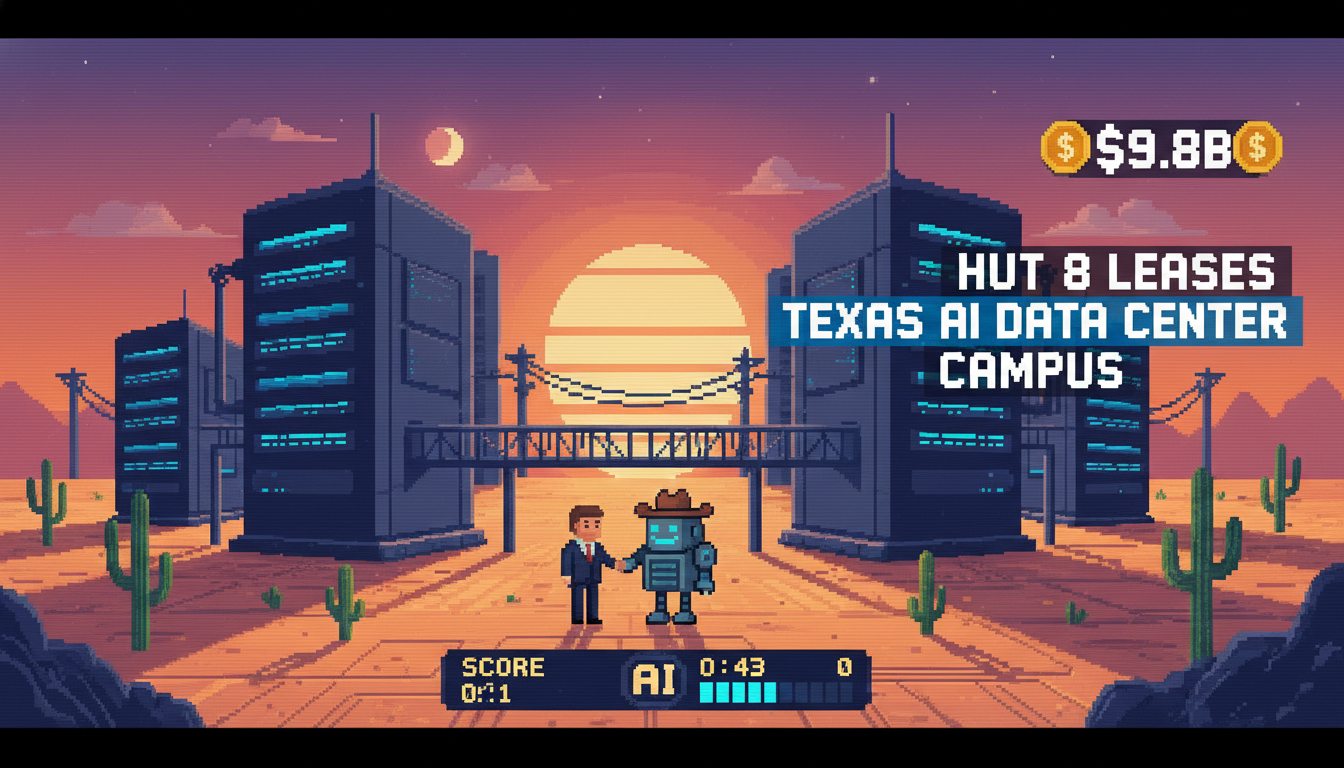 Hut 8 Leases Texas AI Data Center Campus for $9.8B
