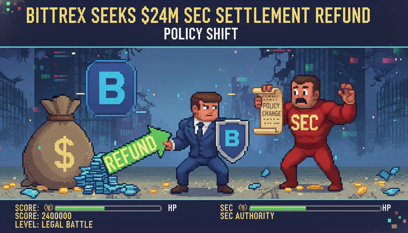 Bittrex Seeks $24M SEC Settlement Refund After Policy Shift