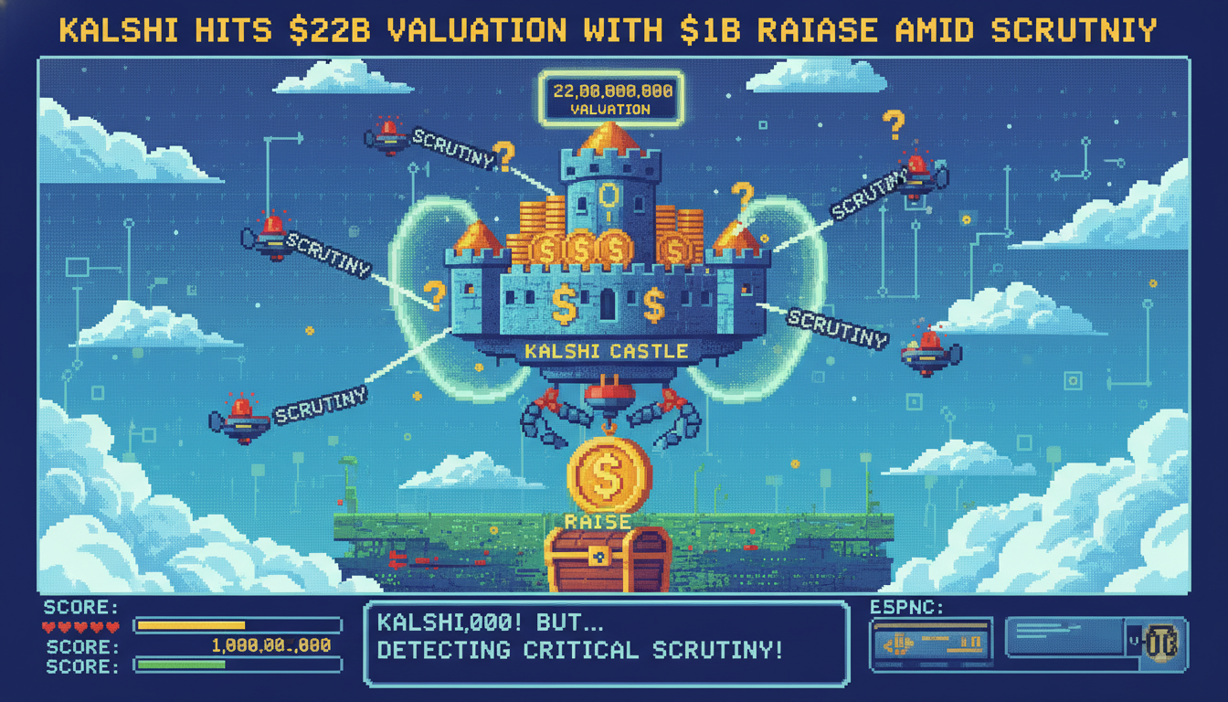 Kalshi Hits $22B Valuation With $1B Raise Amid Scrutiny