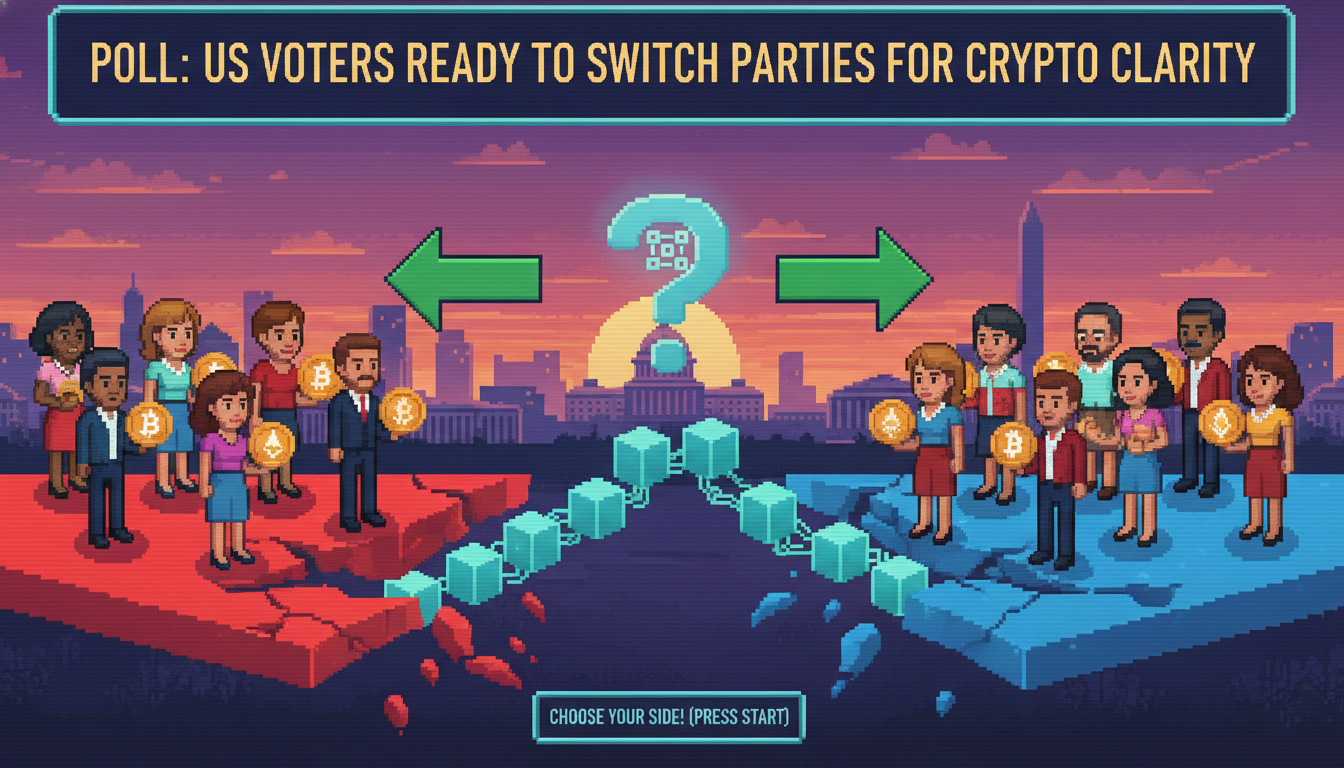 Poll: US Voters Ready to Switch Parties for Crypto Clarity