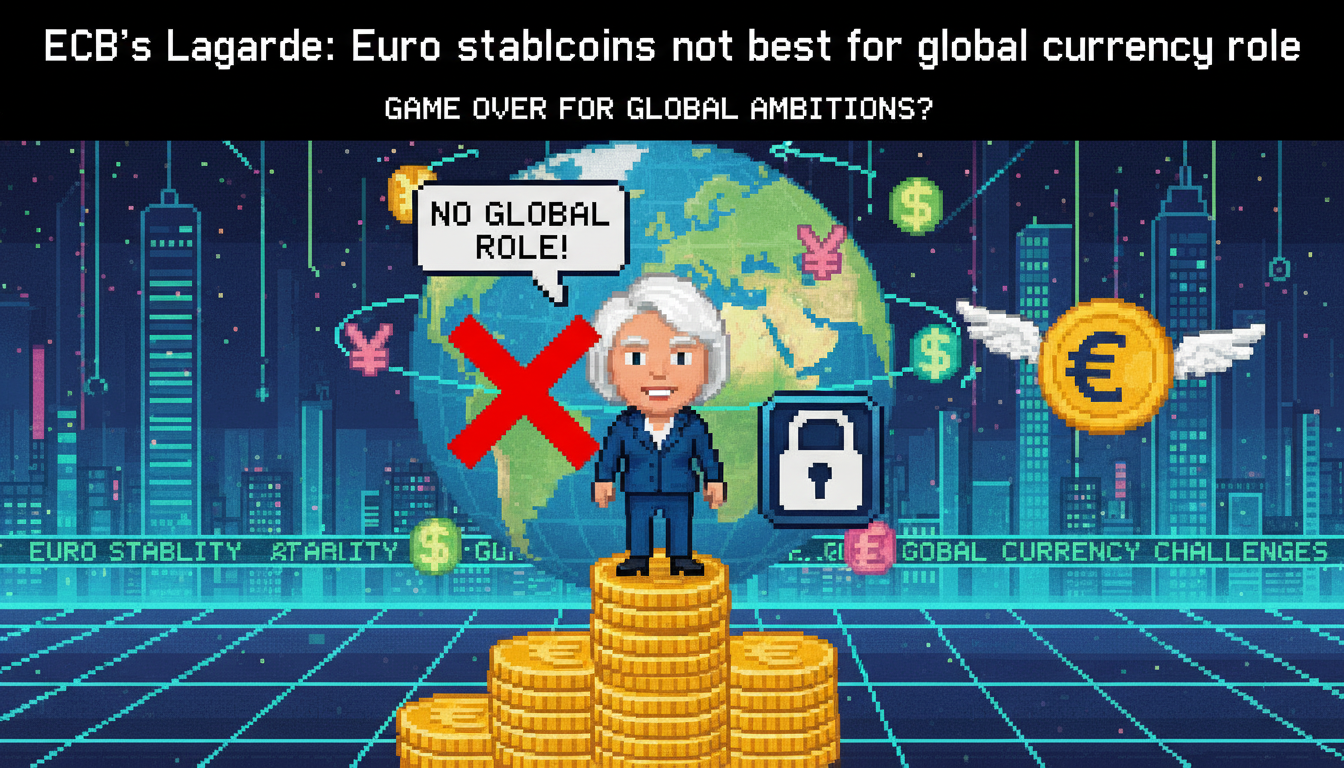 ECB's Lagarde: Euro stablecoins not best for global currency role