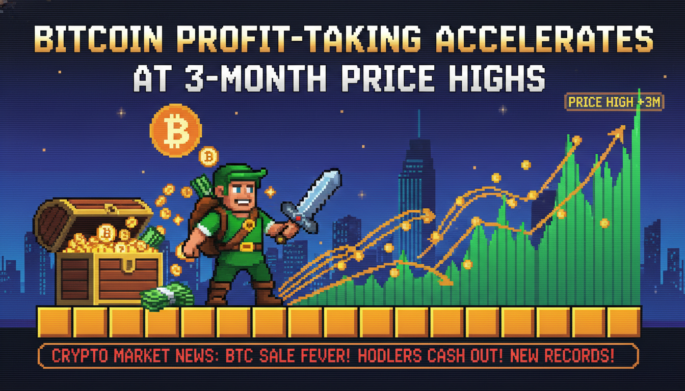 Bitcoin Profit-Taking Accelerates at 3-Month Price Highs