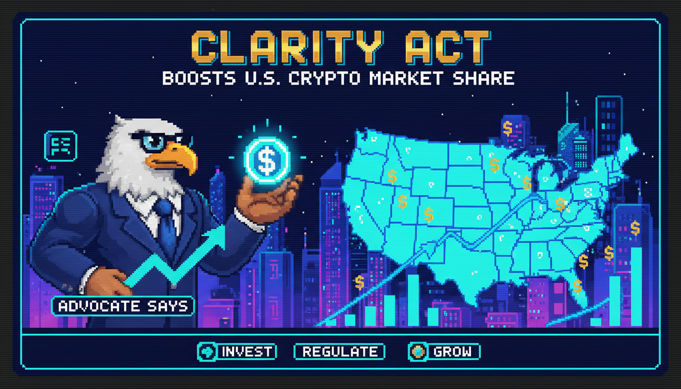 CLARITY Act Could Boost U.S. Crypto Market Share, Advocate Says