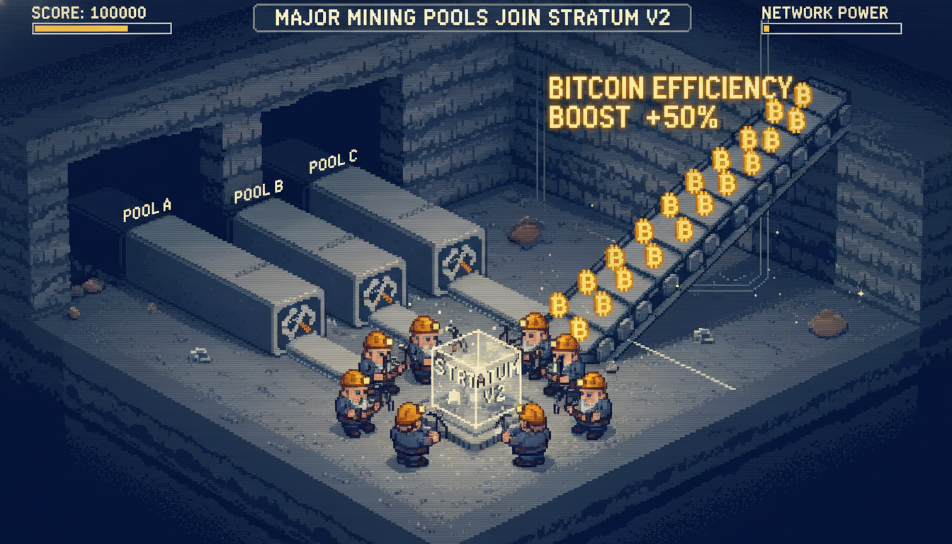 Major Mining Pools Join Stratum V2 to Boost Bitcoin Efficiency
