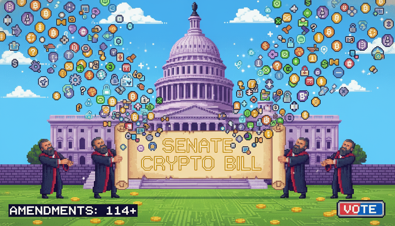Senate Crypto Bill Faces Over 100 Amendments Before Vote