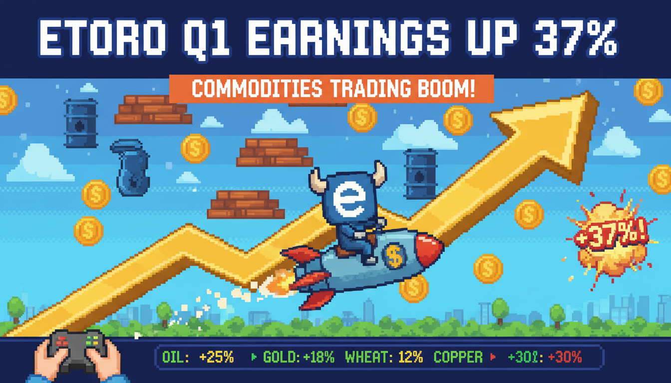 EToro Q1 Earnings Up 37% on Commodities Trading Boom