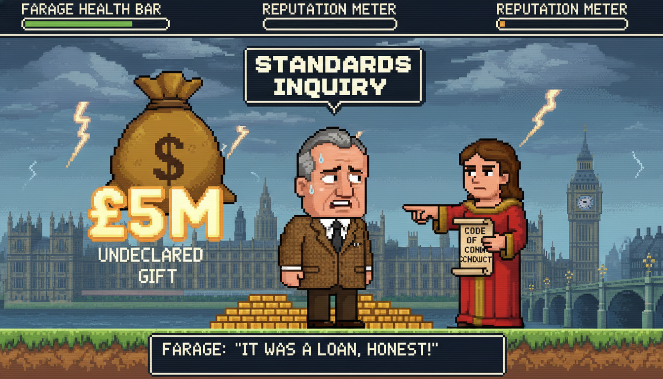 Farage Faces Standards Inquiry Over Undeclared £5M Gift