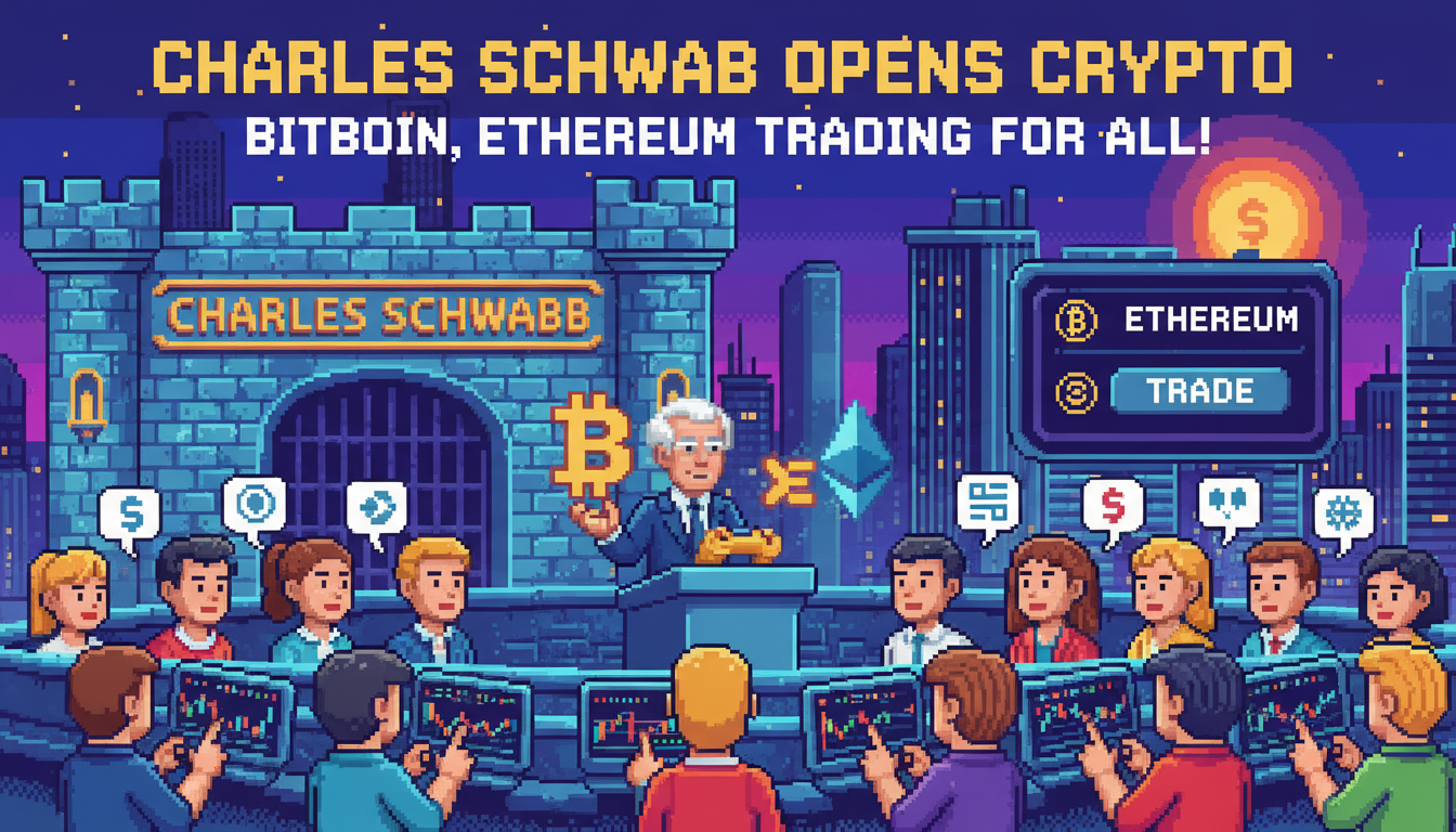 Charles Schwab Opens Bitcoin, Ethereum Trading to Retail