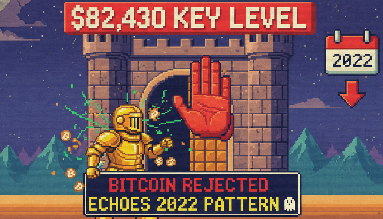 Bitcoin Rejected at Key $82,430 Level, Echoes 2022 Pattern