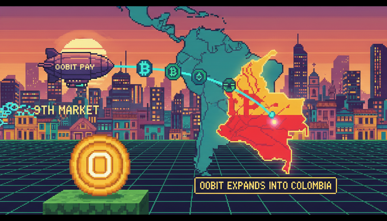 Oobit Expands Crypto Payments Into Colombia, Its 9th Market