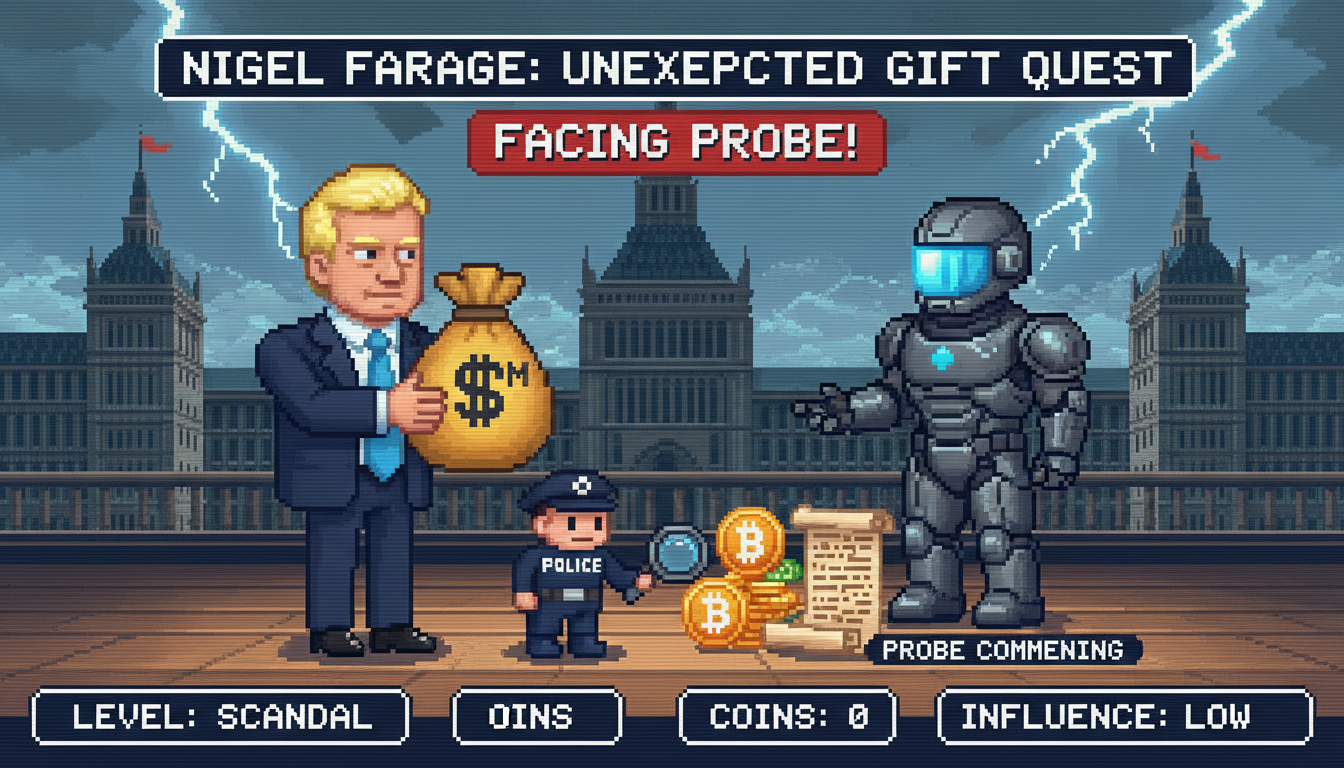 Nigel Farage Faces Probe Over Crypto Billionaire's $6.7M Gift