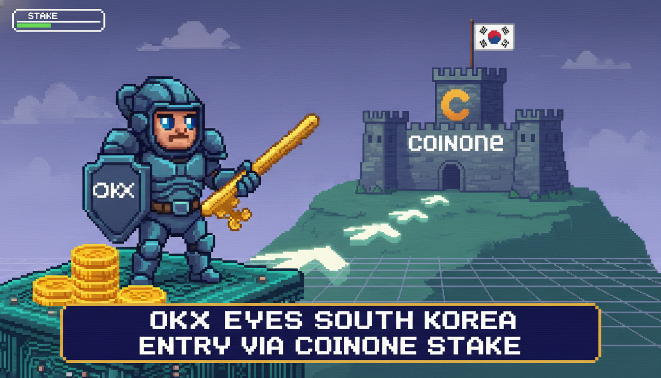 OKX Eyes South Korea Entry Via Coinone Stake