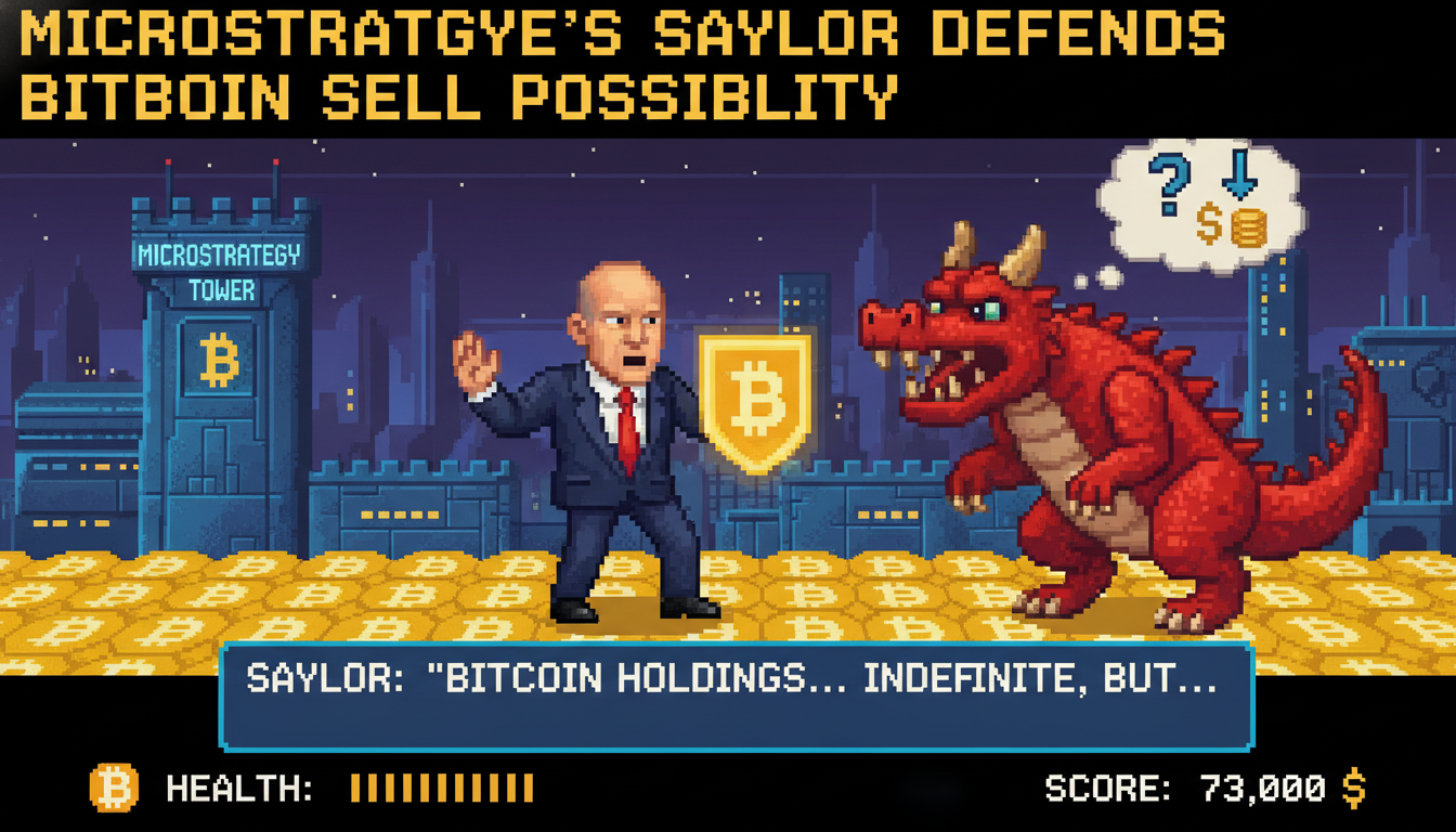 MicroStrategy’s Saylor defends Bitcoin sell possibility