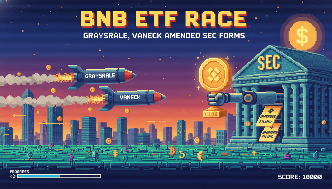 BNB ETF Race: Grayscale, VanEck File Amended SEC Forms