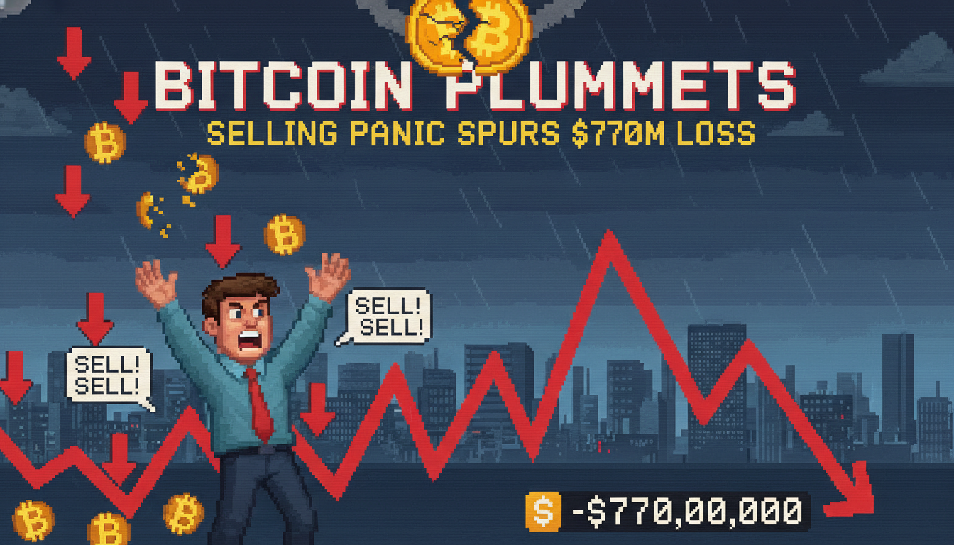Bitcoin Plummets, Selling Panic Spurs $770M Loss