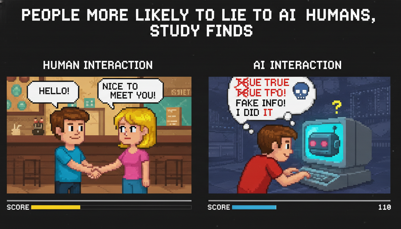 People More Likely to Lie to AI Than Humans, Study Finds