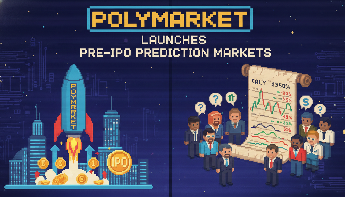 Polymarket Launches Pre-IPO Prediction Markets