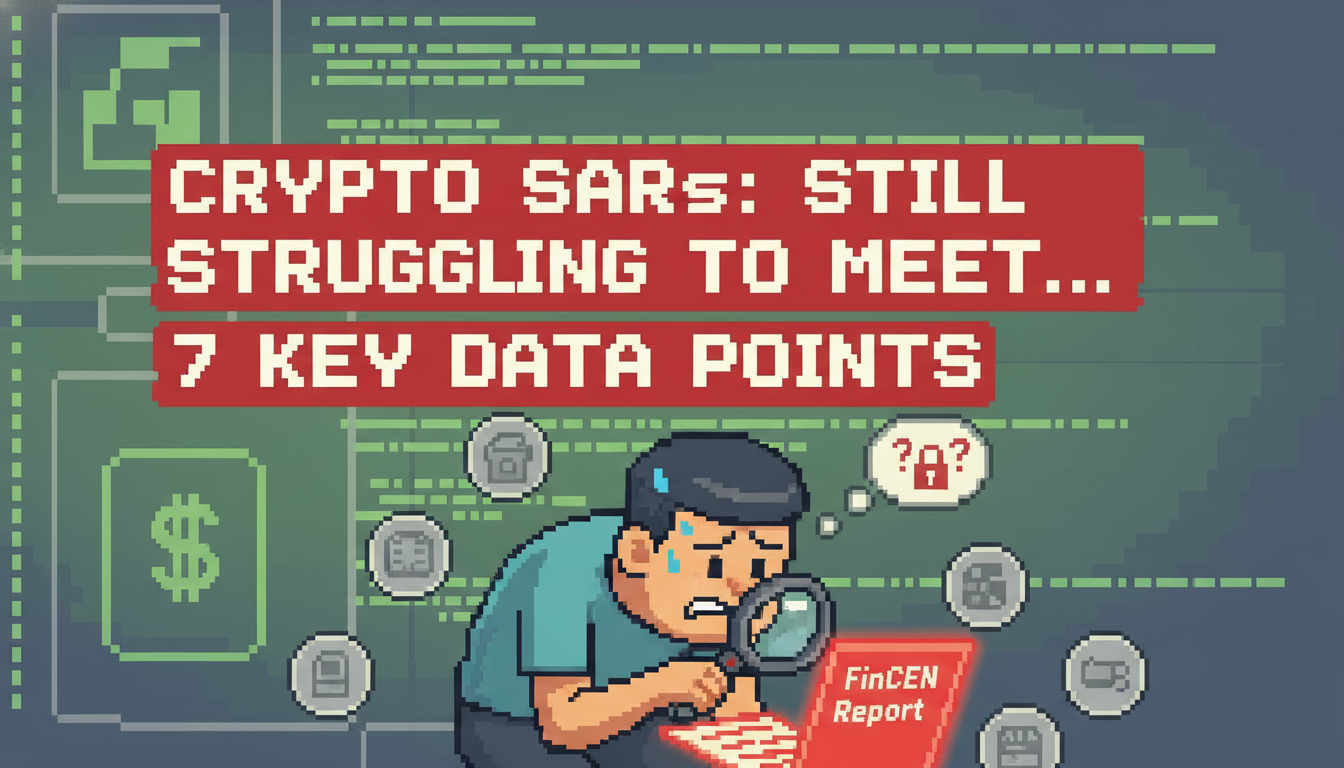 Crypto SARs: Still Struggling to Meet FinCEN's 7 Key Data Points
