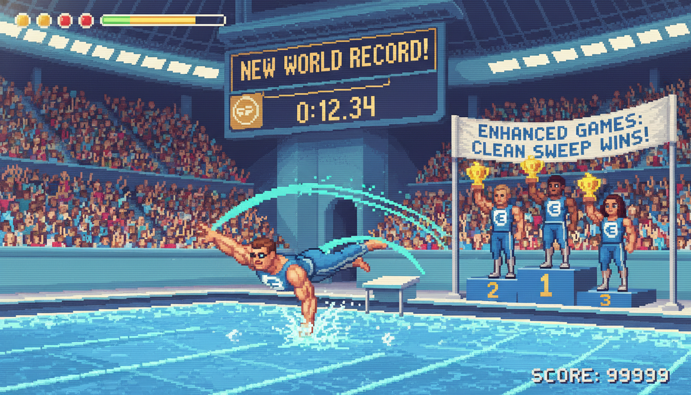 Enhanced Games Close With Record Swim, Clean Sweep Wins