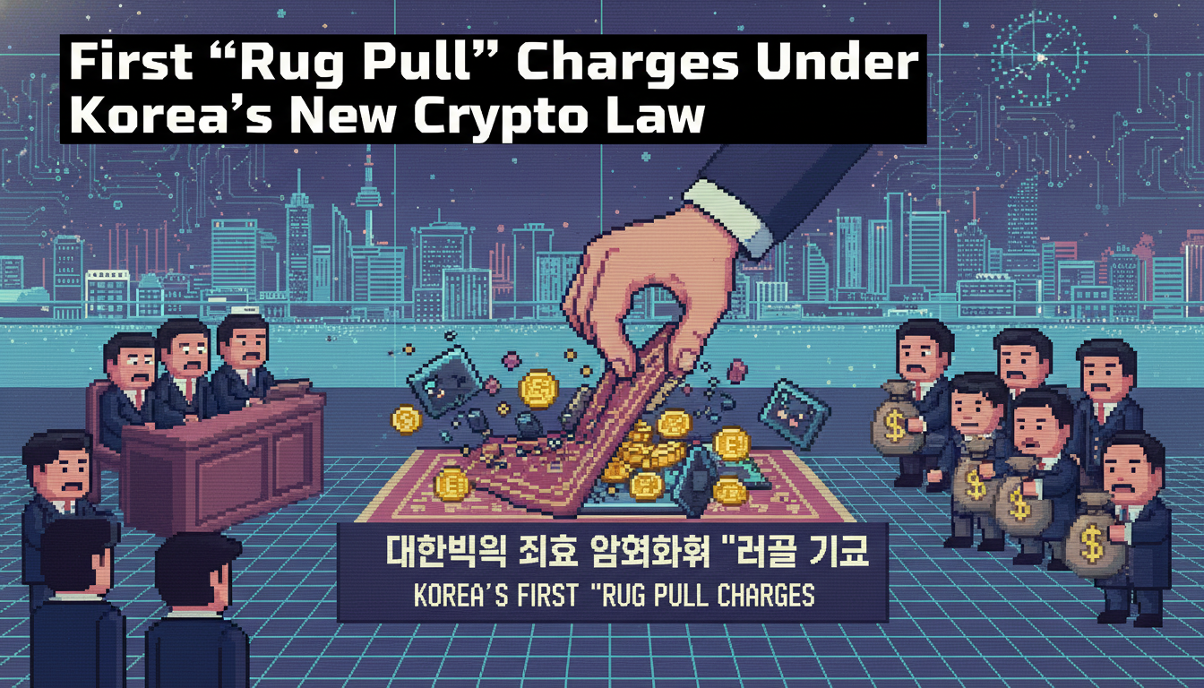First “Rug Pull” Charges Under Korea’s New Crypto Law
