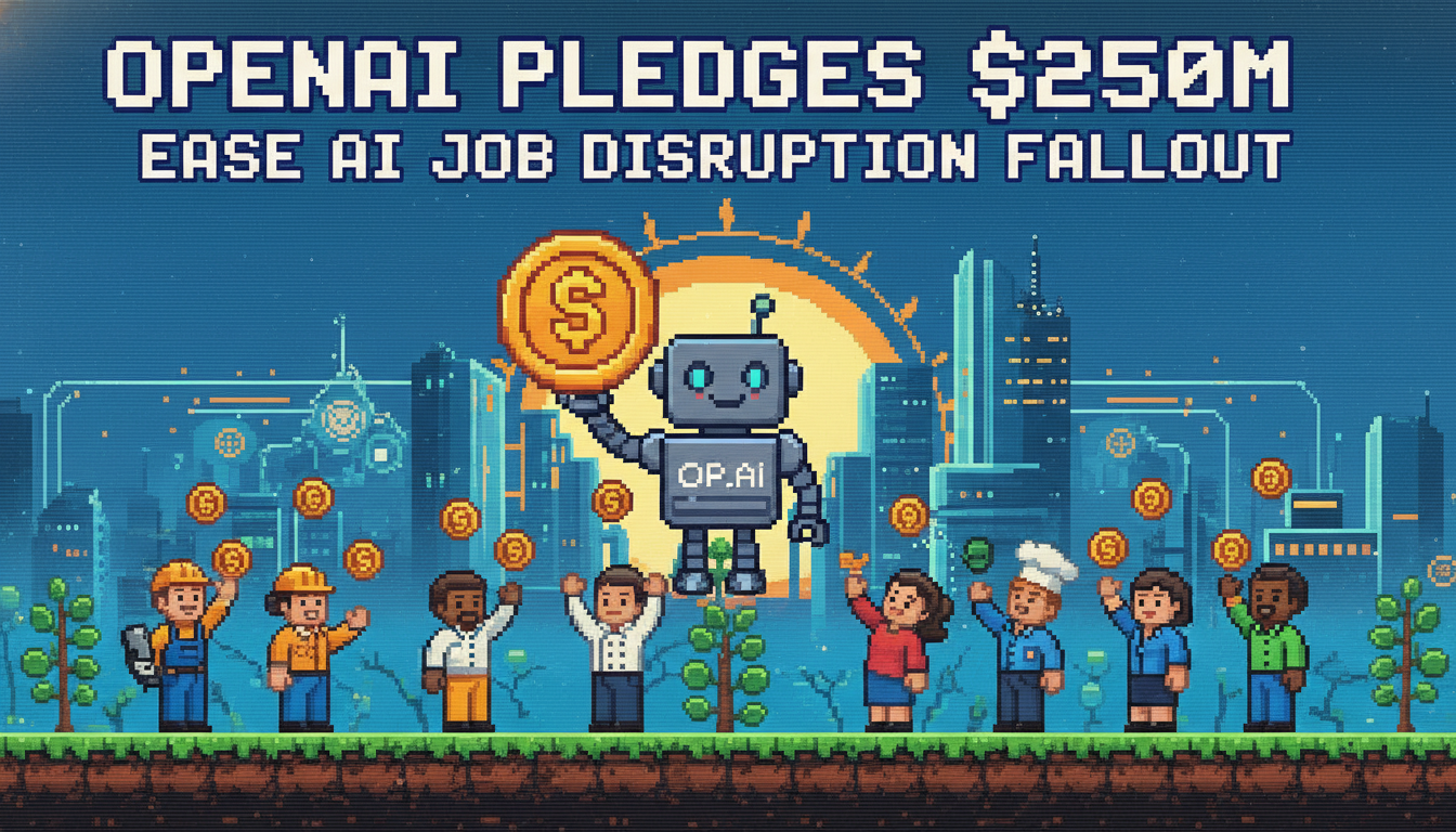 OpenAI Pledges $250M to Ease AI Job Disruption Fallout