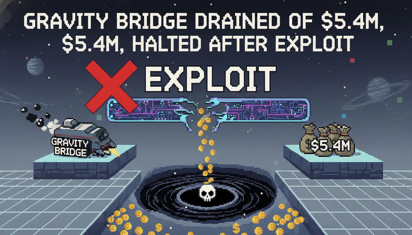 Gravity Bridge Drained of $5.4M, Halted After Exploit
