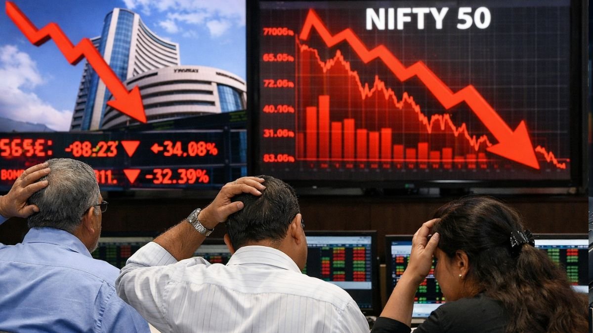 Indian Stock Market Plunge: Sensex Crashes 1200 Points