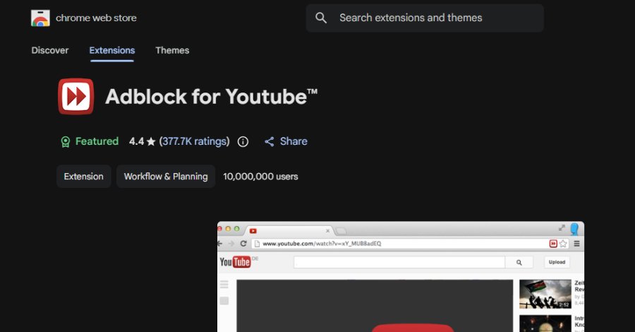 Adblock Extension for YouTube Has Security Flaw