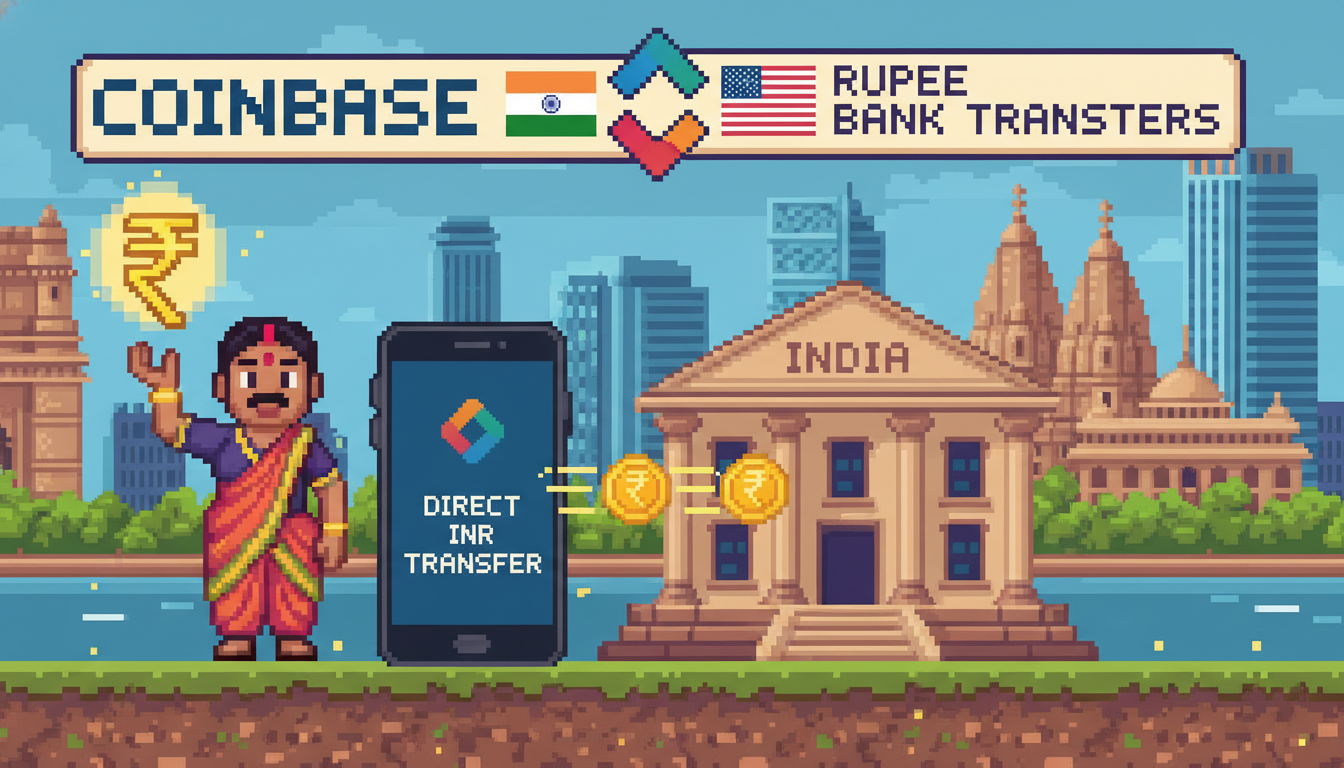 Coinbase Enables Direct Rupee Bank Transfers in India