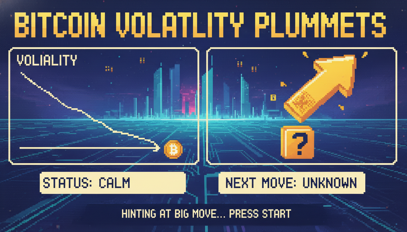 Bitcoin Volatility Plummets, Hinting at Big Move
